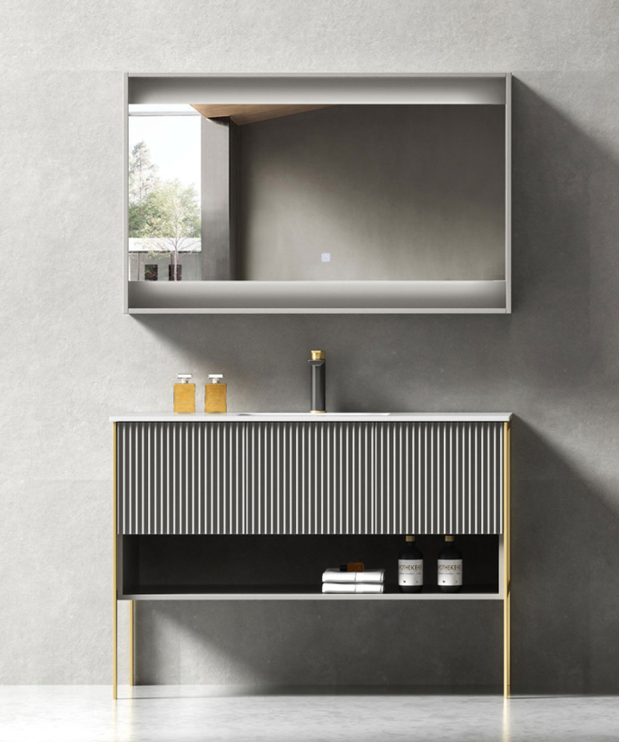 Mobile bagno Grigio Calcutta - 100 cm - small