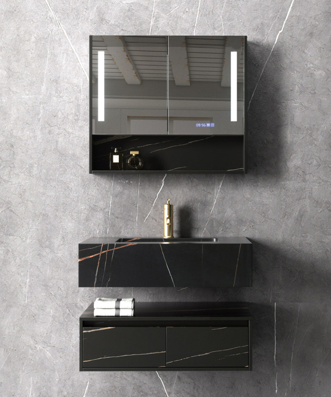 Mobile bagno Nero Madras - 80 cm - small
