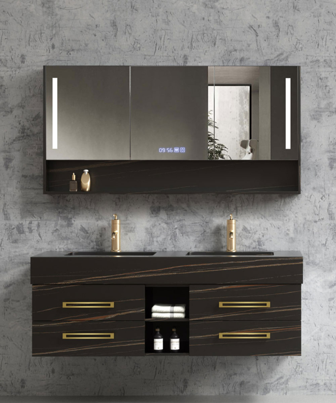 Mobile da bagno Nero Jaipur - 150 cm - small