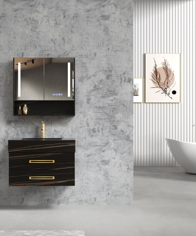 Mobile da bagno Nero Jaipur - 80 cm - small