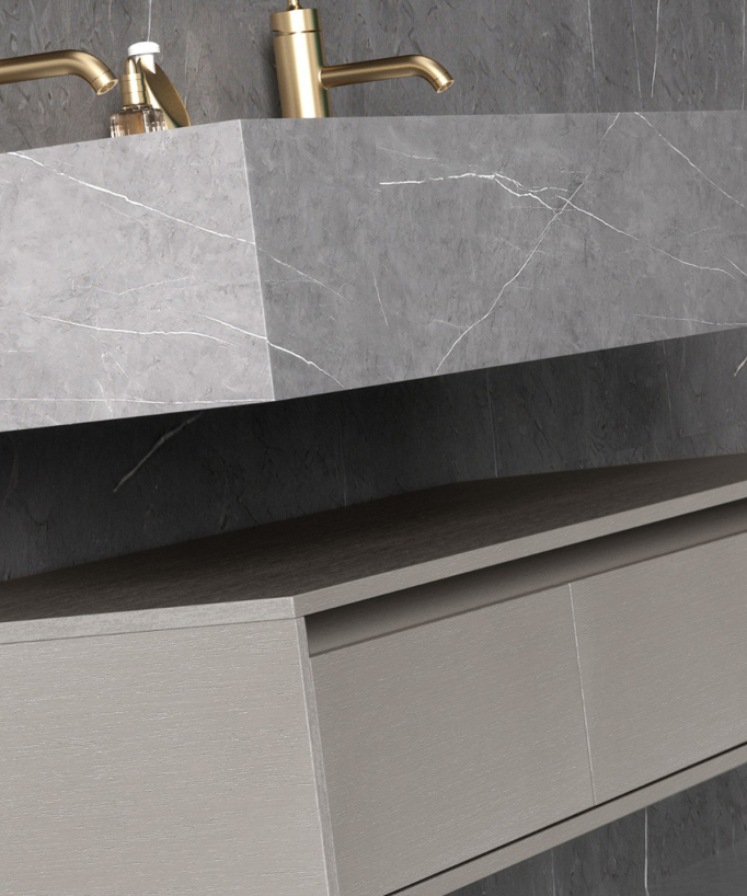 Mobile da bagno Grigio Madras