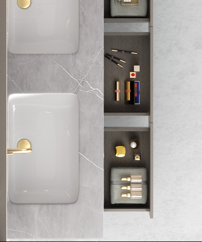 Mobile da bagno Grigio Madras