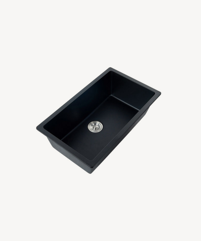 Lavello da cucina 790 mm - granito nero opaco - Arum