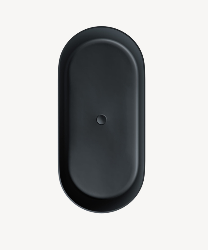 Ovo - Vasca freestanding ovale Nero