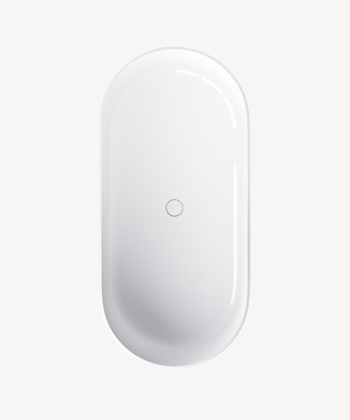 Ovo - Vasca freestanding ovale Bianco lucido