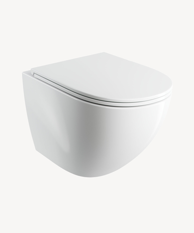 Ottawa Comfort - WC sospeso con sedile soft-close - Bianco