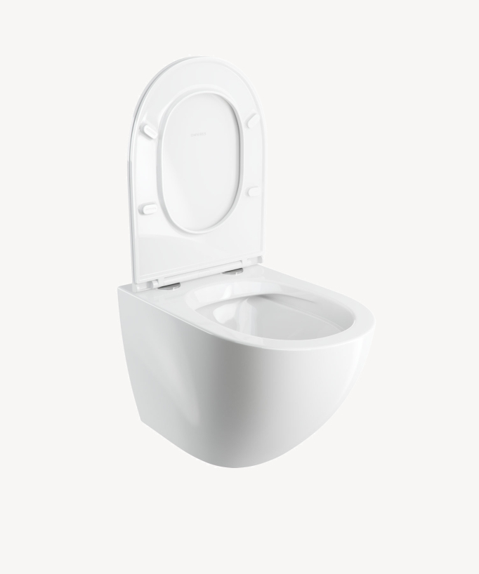 Ottawa Comfort - WC sospeso con sedile soft-close - Bianco