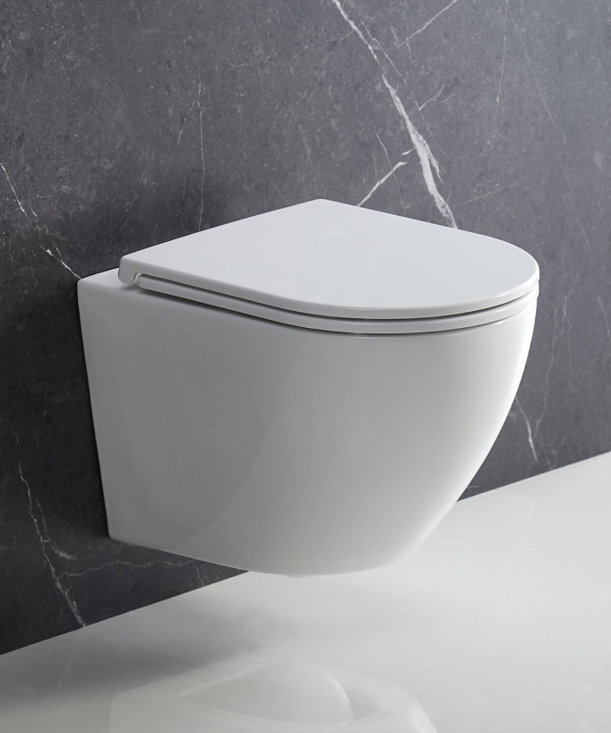 Ottawa - WC sospeso con sedile soft-close - Bianco