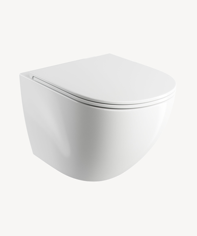 Ottawa - WC sospeso con sedile soft-close - Bianco
