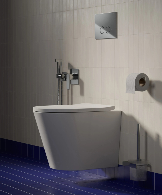 Tampa - WC sospeso con sedile soft-close Bianco lucido