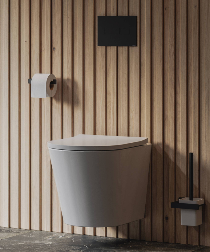 Tampa - WC sospeso con sedile soft-close Bianco lucido