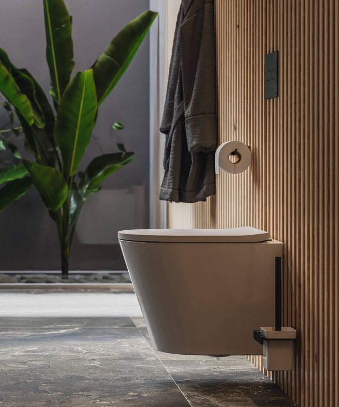 Tampa - WC sospeso con sedile soft-close Bianco lucido