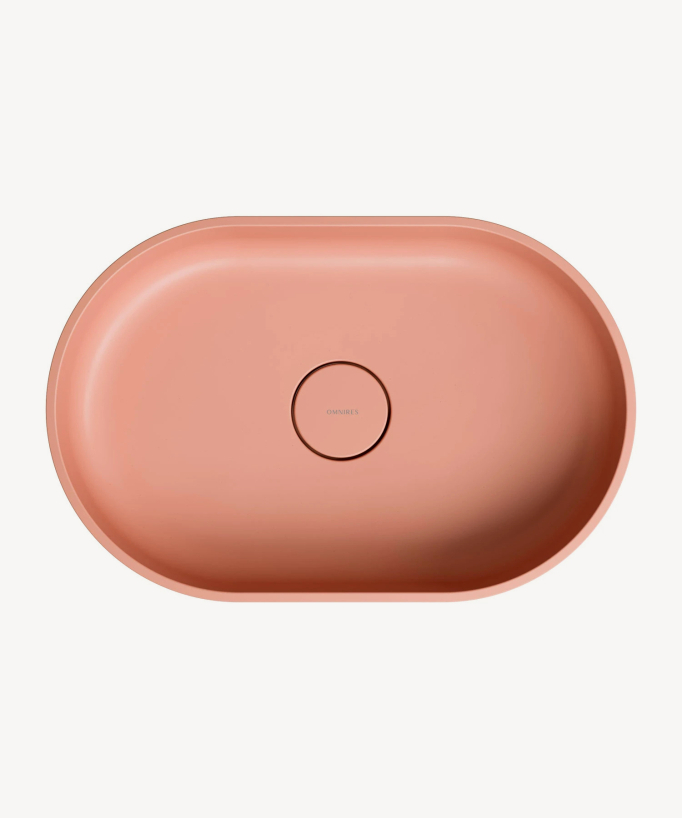 Ovo - Lavabo da appoggio Corallo