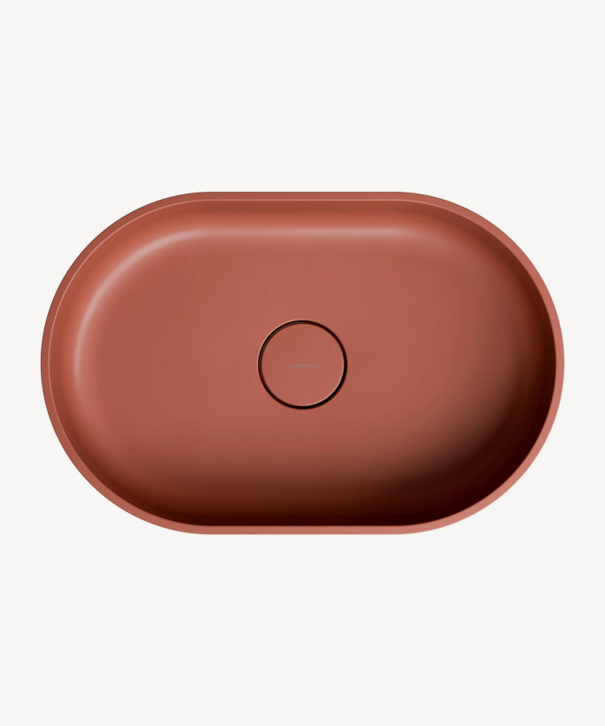 Ovo - Lavabo da appoggio Terracotta