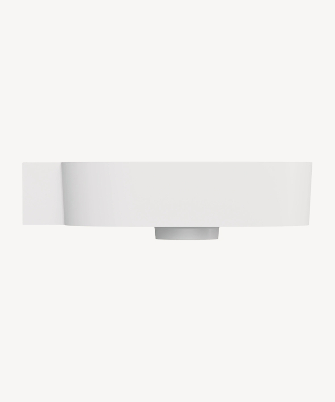 Ovo - Lavabo sospeso - Bianco opaco