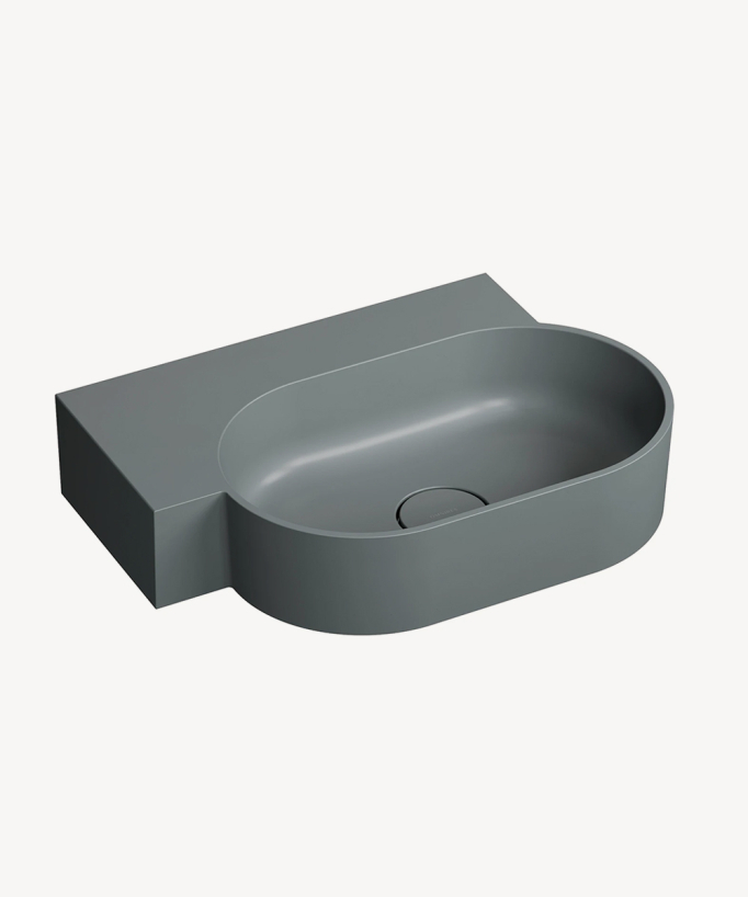 Ovo - Lavabo sospeso - Grigio