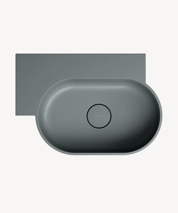 Ovo - Lavabo sospeso - Grigio