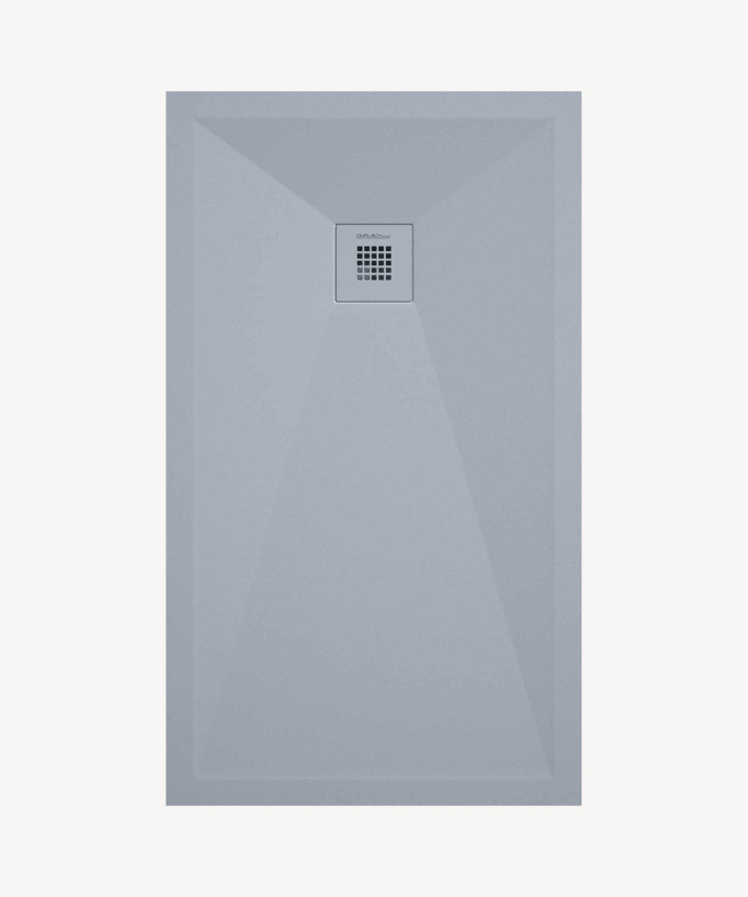 Piatto doccia Grigio finitura liscia Stone Plus, griglia colorata