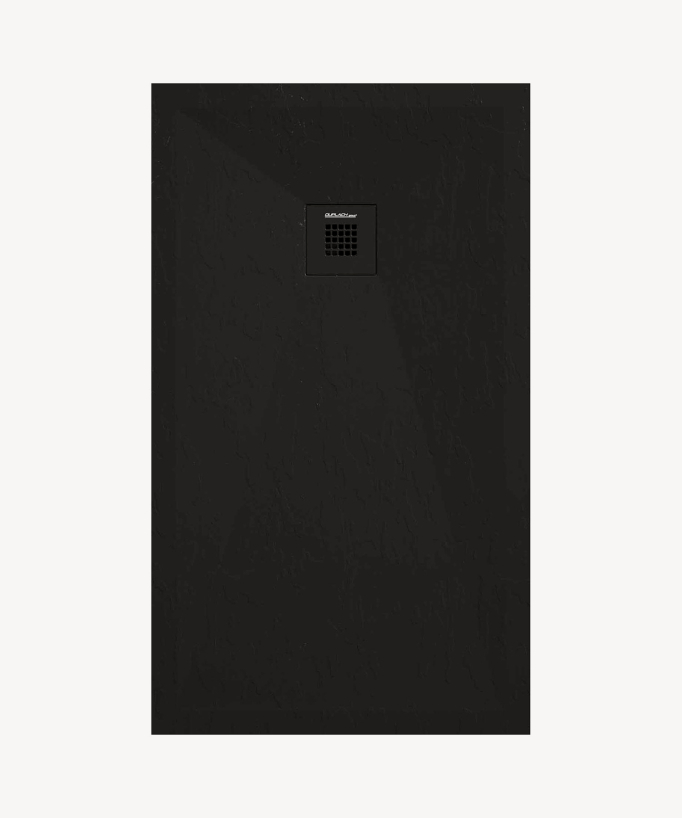 Piatto doccia nero effetto ardesia Stone Plus, griglia colorata