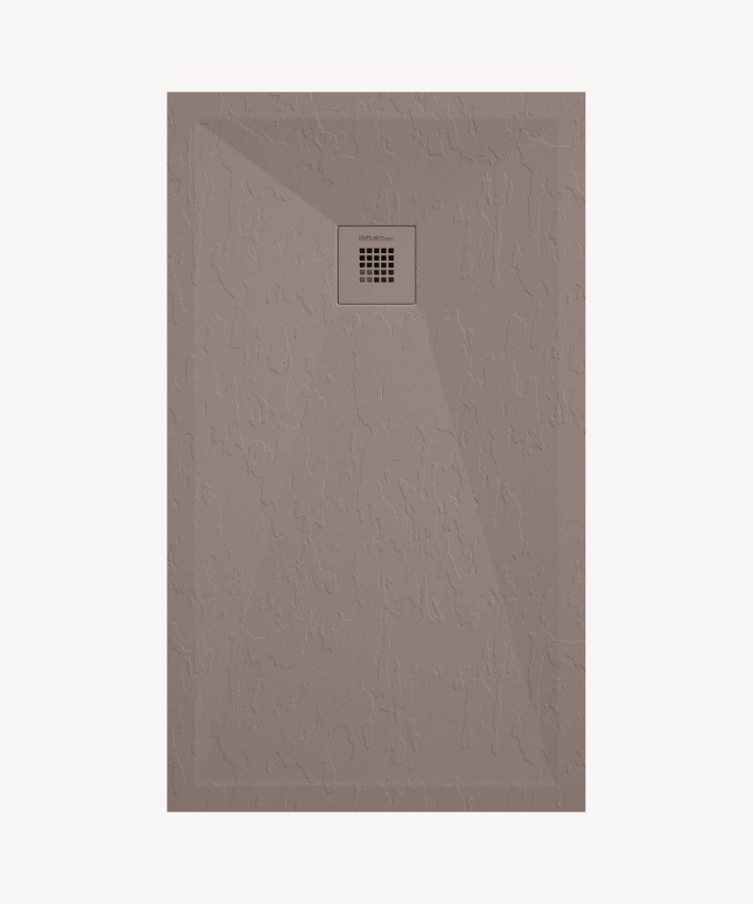 Piatto doccia Sabbia finitura Ardesia Stone Plus, griglia colorata
