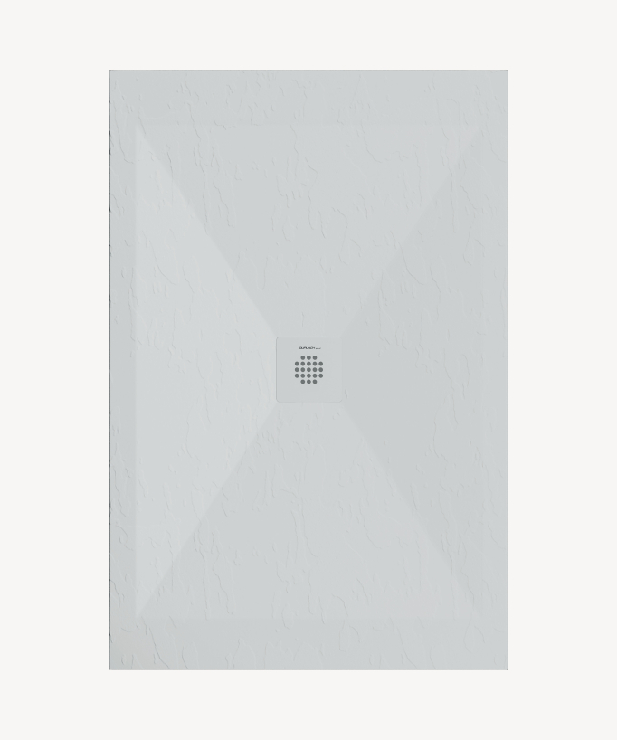Piatto doccia Grigio 7035, finitura ardesia Stone SORTY, griglia colorata