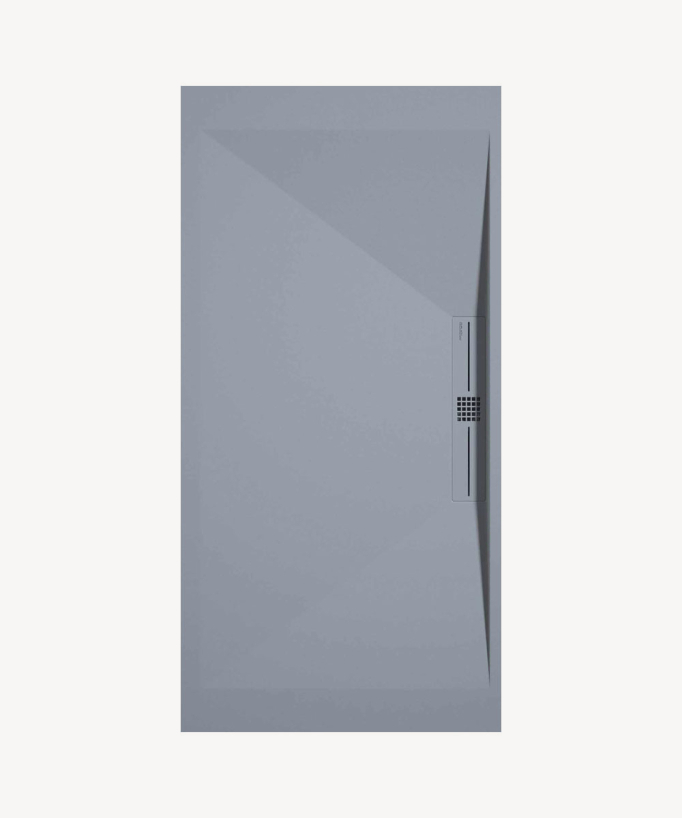Piatto doccia Grigio, Liscio Stone SIDE, griglia colorata