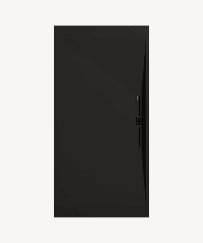 Piatto doccia Nero, Lisse Stone SIDE, griglia colorata