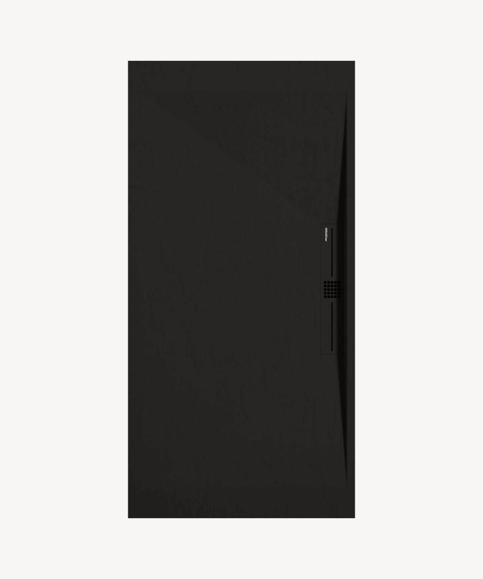 Piatto doccia Nero, Ardoise Stone SIDE, griglia colorata