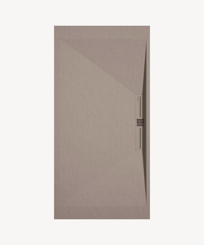 Piatto doccia Sable, Ardoise Stone SIDE, griglia colorata