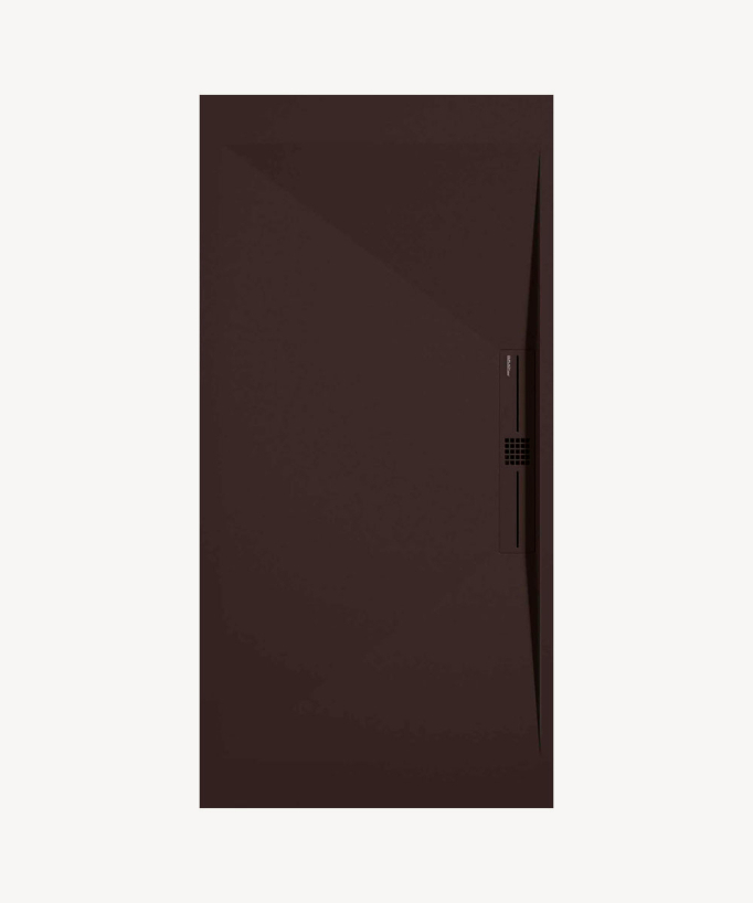 Piatto doccia Cioccolato, Lisse Stone SIDE, griglia colorata