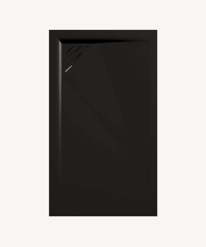 Piatto doccia Noir, finitura Liscia Stone MIO, griglia colorata
