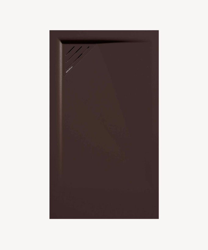 Piatto doccia Cioccolato, finitura Liscia Stone MIO, griglia colorata