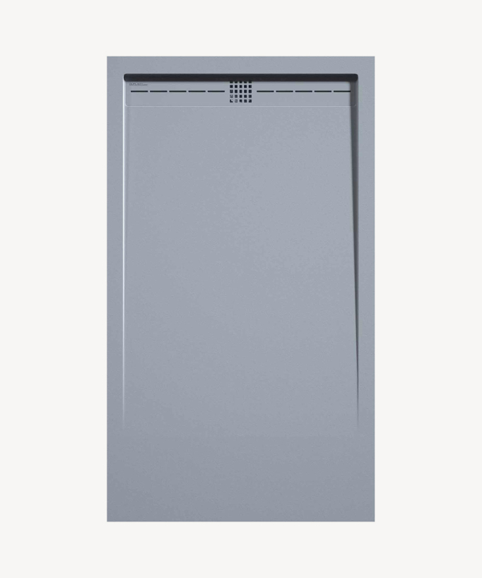 Piatto doccia Grigio, finitura Liscia Stone CACH, griglia colorata