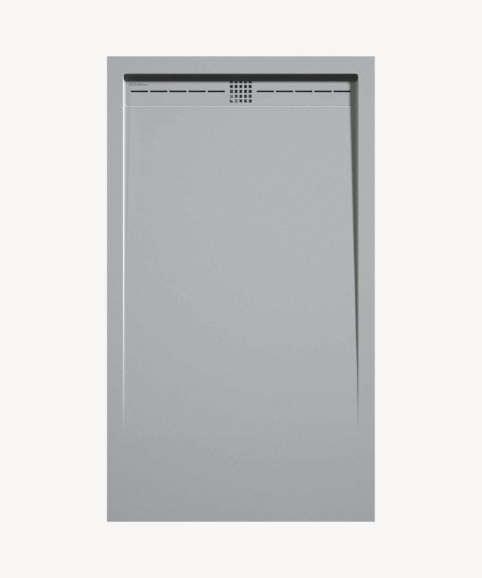 Piatto doccia Grigio 7035, finitura Liscia Stone CACH, griglia colorata