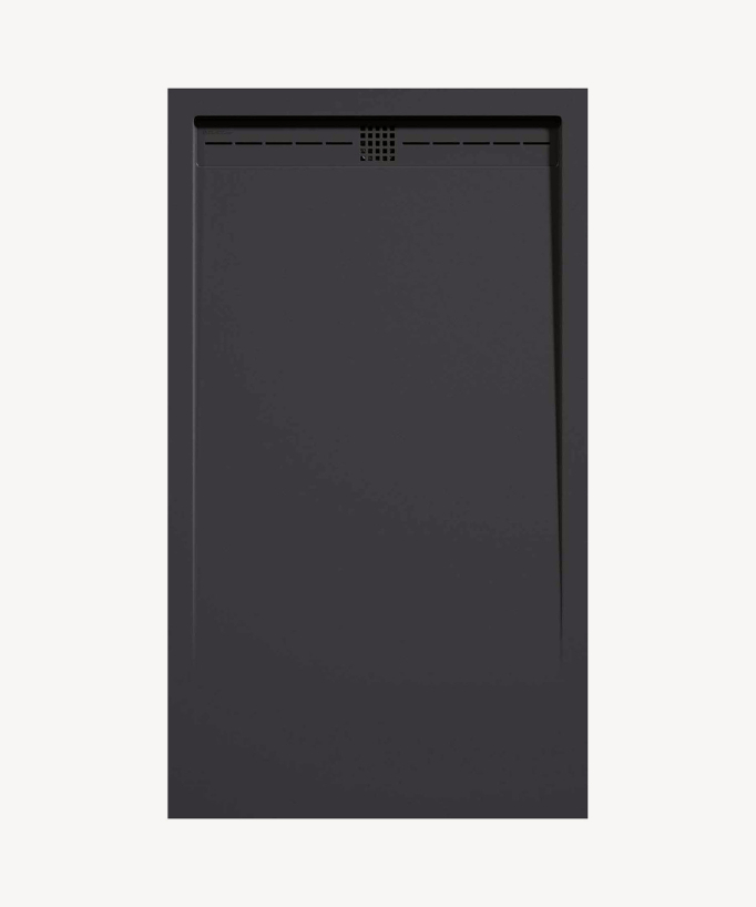 Piatto doccia Anthracite, finitura Liscia Stone CACH, griglia colorata