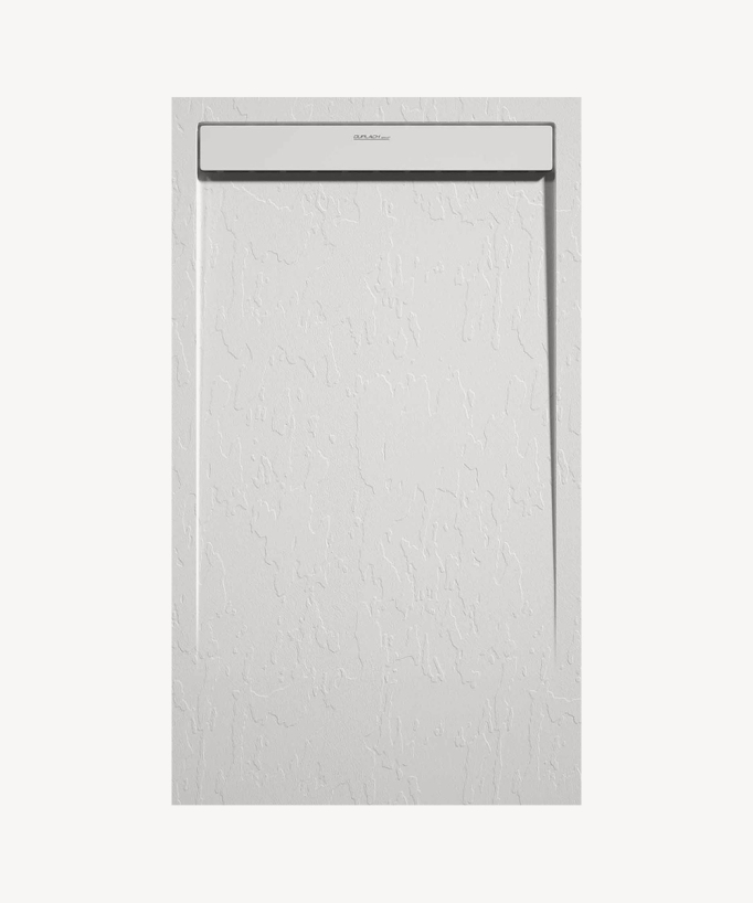 Piatto doccia Bianco, finitura Ardesia Stone SMART, griglia colorata