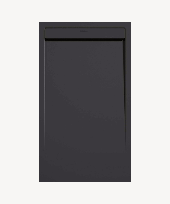 Piatto doccia Antracite, finitura Liscia Stone SMART, griglia colorata