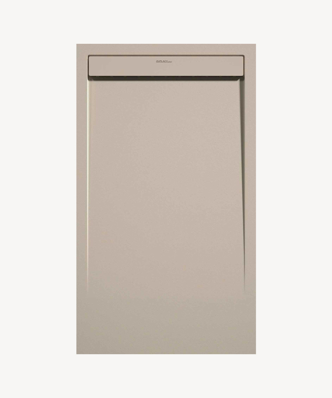 Piatto doccia Crema, finitura Liscia Stone SMART, griglia colorata