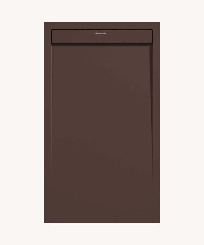 Piatto doccia Chocolat, finitura Liscia Stone SMART, griglia colorata