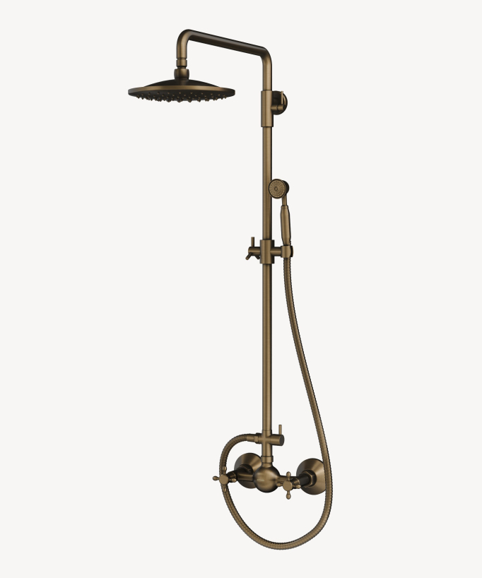 Colonna miscelatore doccia stile antico - finitura bronzo Roma