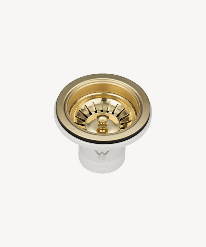 Lavello da cucina singolo 380 mm - ottone spazzolato - Balsa