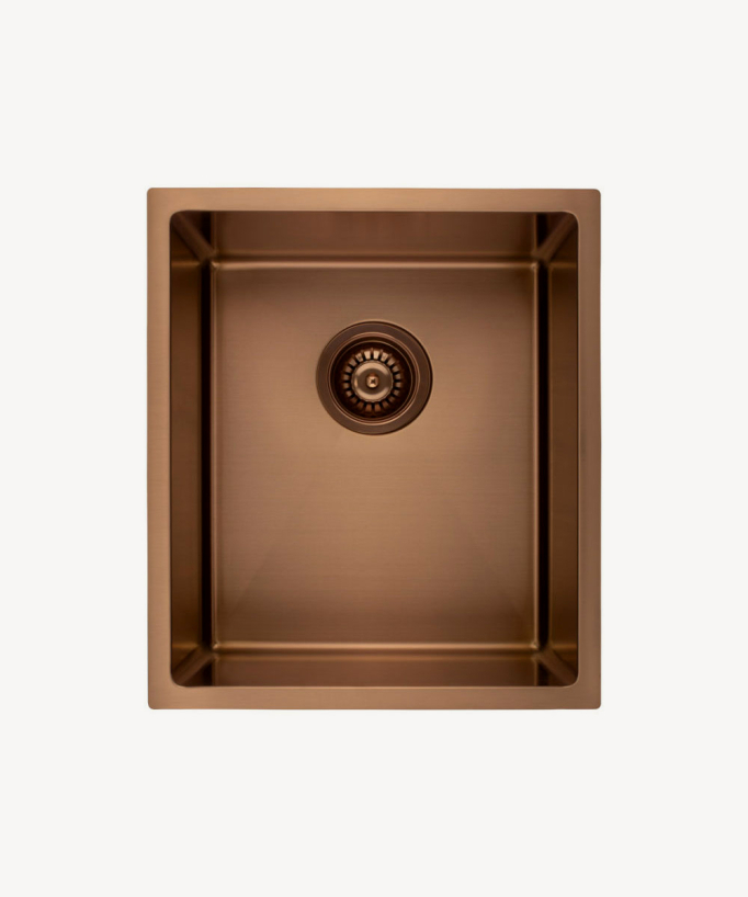 Lavello da cucina singolo 380 mm - rame spazzolato - Balsa