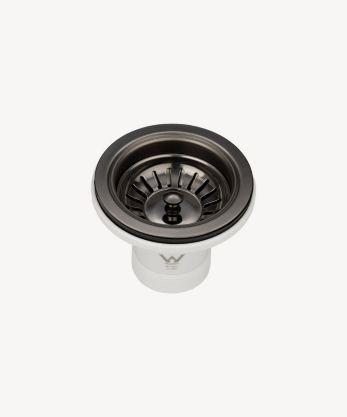 Lavello da cucina singolo 380 mm - gunmetal spazzolato - Balsa