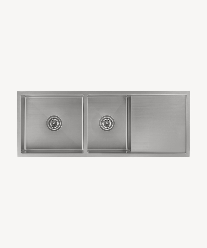 Lavello da cucina doppio 1180 mm - acciaio inox - Filao