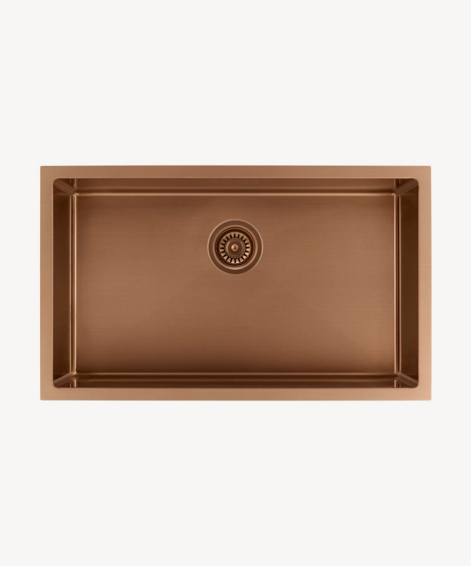 Lavello singolo 750 mm - rame spazzolato - Hiba