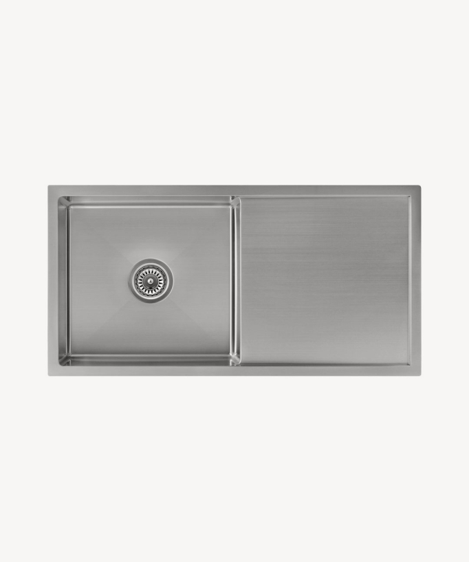 Lavello da cucina singolo 880 mm - acciaio inox - Limba