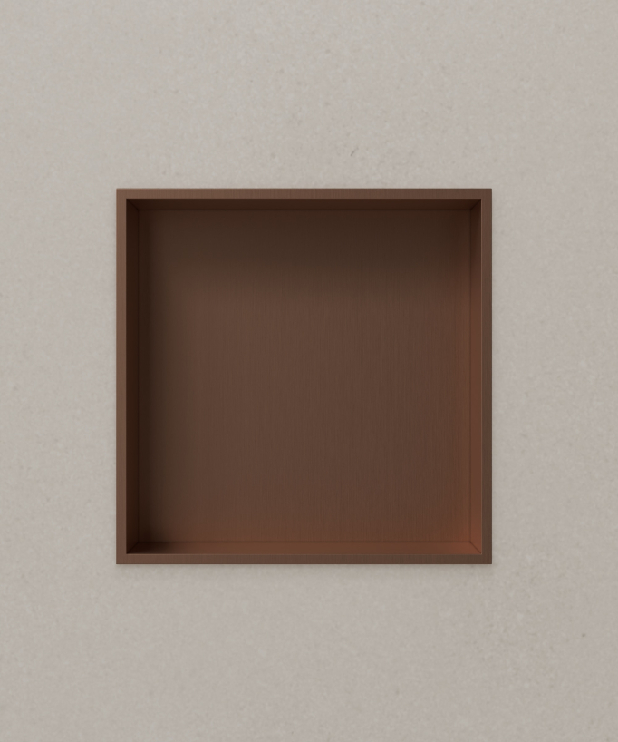 Nicchia bagno incasso - Oro rosa spazzolato