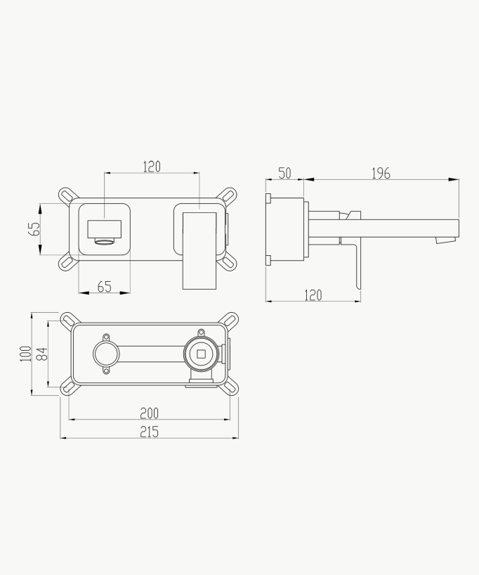 Miscelatore lavabo da incasso - Sirius