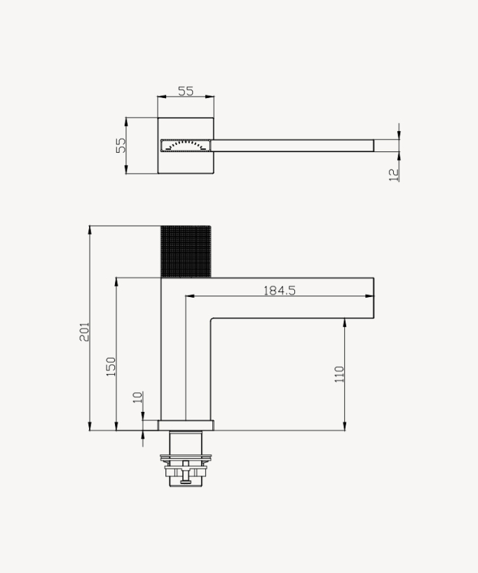 Rubinetto miscelatore lavabo design senza limitatore di portata - Kyra