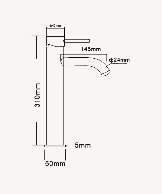 Miscelatore lavabo dorato - Corbeau